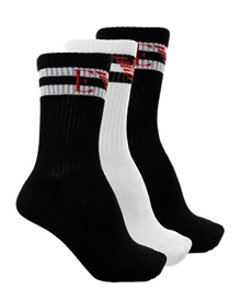 Emporio Armani Men's Socks Double Stripe Logo - 3 Pairs  Socks