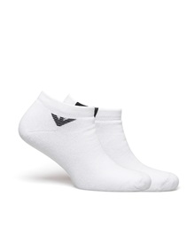 Emporio Armani Men's Ankle Socks Contrast Logo - 2 Pairs  Socks