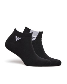 Emporio Armani Ανδρικές Κάλτσες Σοσόνια Contrast Logo - 2 Ζεύγη  Κάλτσες