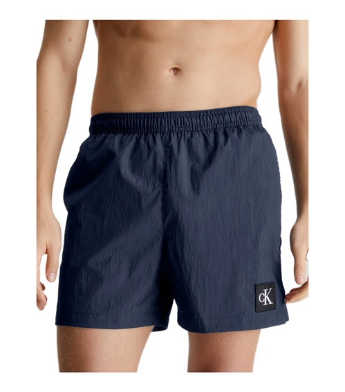 Calvin Klein Men's Swimwear Short Medium Drawstring CK Nylon  Bermuda