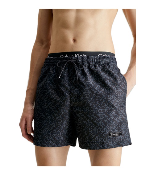 Calvin Klein Swimwear Short Medium Double Waistband Core Solids  Bermuda