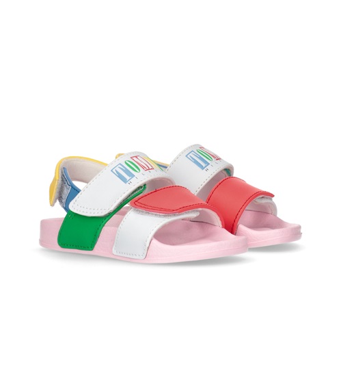 Tommy Hilfiger Παιδικά Σανδάλια Κορίτσι Logo Velcro Sandal  Παντόφλες
