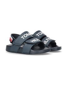 Tommy Hilfiger Παιδικά Σανδάλια Αγόρι Logo Velcro Sandal  Παντόφλες