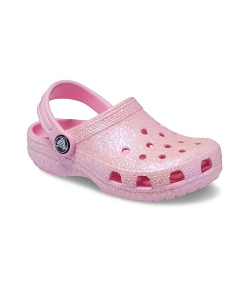 Crocs Παιδικά Παντοφλάκια Κορίτσι Classic Glitter Clog T  Σαγιονάρες