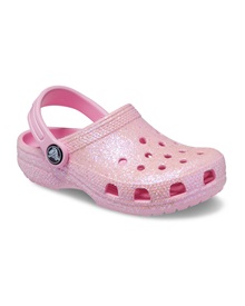Crocs Παιδικά-Εφηβικά Παντοφλάκια Κορίτσι Classic Glitter Clog T  Σαγιονάρες