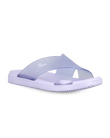 Parex Women's Slippers Cross Strap Semiopaque  Slippers-Slides