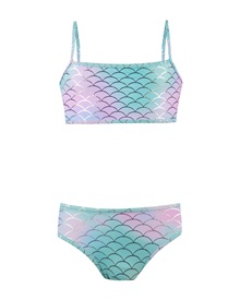 Energiers Kids-Teens Swimwear Bikini Set Girl Mermaid  Swimsuit