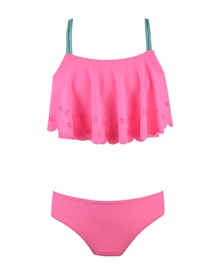 Energiers Kids-Teens Swimwear Bikini Set Girl Ruffle  Swimsuit
