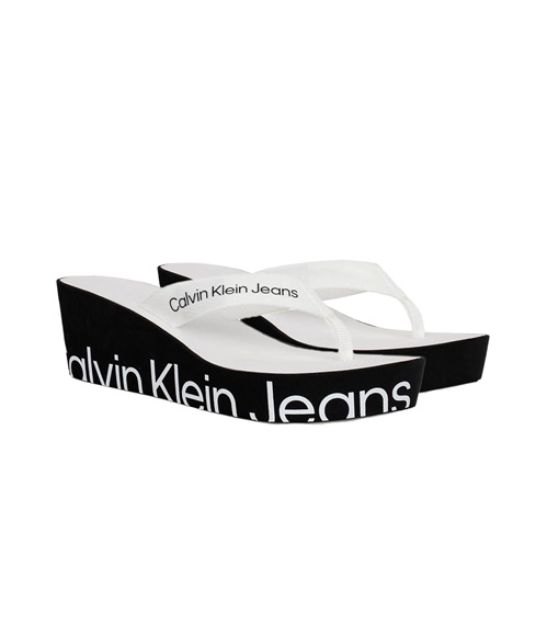 Calvin Klein Γυναικείες Πλατφόρμες Wedge Full Logo  Παντόφλες