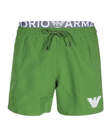 Emporio Armani Men's Swimwear Shorts Double Waistband Logo  Bermuda