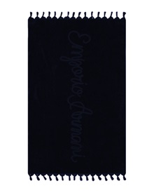 Emporio Armani Beach Towel Jaquard Signature Logo Fringe 170x100cm  Towels