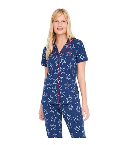 U.S. Polo ASSN. Women's Pyjama Buttons Stars  Pyjamas