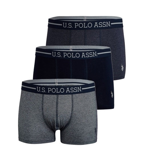 U.S. Polo ASSN. Men's Boxer Stretch Cotton Stripes - 3 Pack  Boxer