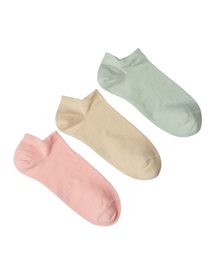 FMS Γυναικείες Κάλτσες Sneaker Μονώχρωμες - 3 Ζεύγη  Κάλτσες