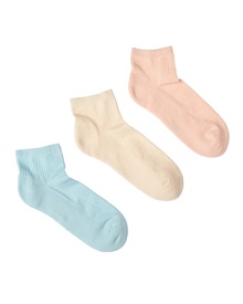 FMS Γυναικείες Κάλτσες Αθλητικές Ημίκοντες Μισή Πετσέτα Μονώχρωμες - 3 Ζεύγη  Κάλτσες