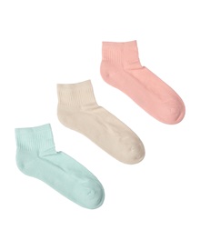 FMS Γυναικείες Κάλτσες Αθλητικές Ημίκοντες Μισή Πετσέτα Μονώχρωμες - 3 Ζεύγη  Κάλτσες