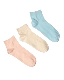 FMS Γυναικείες Κάλτσες Αθλητικές Ημίκοντες Χωρίς Πετσέτα Μονώχρωμες - 3 Ζεύγη  Κάλτσες