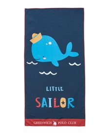 Greenwich Polo Club Kids Beach Towel Whale Little Sailor 70x140cm  Beach Accessories