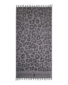 Greenwich Polo Club Beach Towel Leopard Fringes 90x170cm  Towels