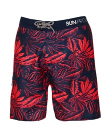 Sun Project Men's Swimwear Shorts Long Leaves  Bermuda