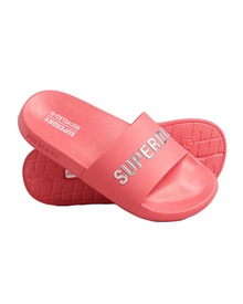 Superdry Women's Slide Code Logo Vegan Pool  Slippers-Slides