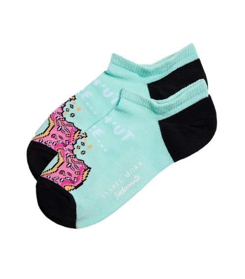 Ysabel Mora Women's Ankle Socks Sockarats Donut  Socks
