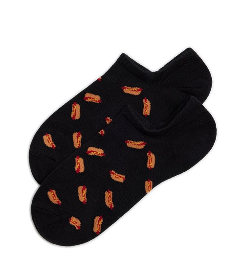 Ysabel Mora Men's Ankle Socks Sockarats Hot Dog  Socks