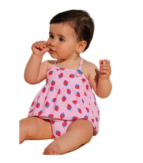 Ysabel Mora Infant Swimwear Girl Shirt Strawberries  Girls Swimwear