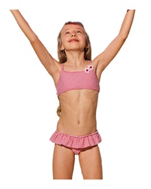 Ysabel Mora Παιδικό-Εφηβικό Μαγιό Κορίτσι Bikini-Set Vichy  Μαγιό Κορίτσι