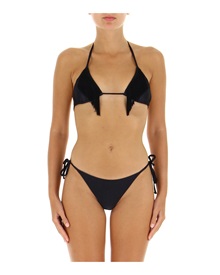 Emporio Armani Women's Swimwear Bikini Set Triangle-Slip Fringe  Swimwear Bikini Set
