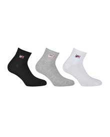 FILA Unisex Socks Quarter Plain - 3 Pairs  Socks