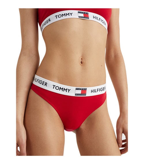 Tommy Hilfiger Γυναικείο String Tommy 85 Stretch Cotton Logo  String