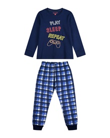 Energiers Kids Pyjama Boy Play Sleep Repeat  Pyjamas