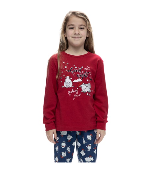 Galaxy Παιδική Πυτζάμα Κορίτσι Πρόβατο Good Night  Πυτζάμες