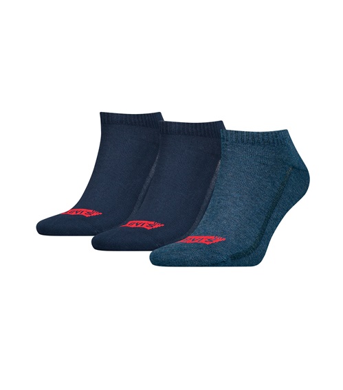 Levi's Ανδρικές Κάλτσες Σοσόνια Low Cut Batwing Logo - 3 Ζεύγη  Κάλτσες