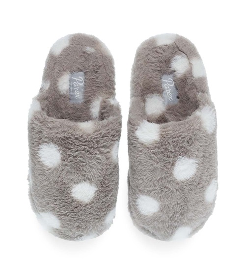 Parex Women's Home Slippers Fluffy Pois  Slippers