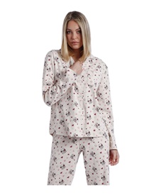 Admas Women's Pyjama Buttons Peanuts Love Is A Best Friend  Pyjamas