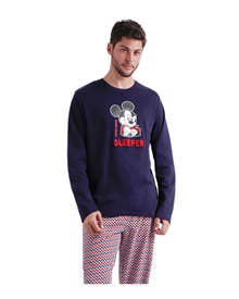 Admas Men's Pyjama Disney Mickey ZigZag  Pyjamas