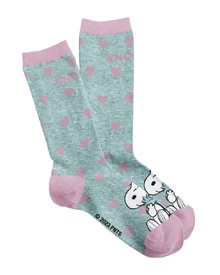 Admas Γυναικείες Κάλτσες Peanuts Snoopy Hearts  Κάλτσες
