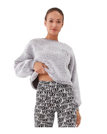DKNY Women's Pyjama Top Fleece-Legging Logo  Pyjamas