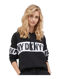 DKNY Γυναικεία Μπλούζα Φόρμας Κουκούλα Logo  Πυτζάμες