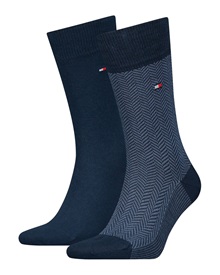 Tommy Hilfiger Men's Socks Herringbone - 2 Pairs  Socks