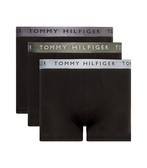 Tommy Hilfiger Ανδρικό Boxer Metallic Waistband Trunk - Τριπλό Πακέτο  Boxerακια