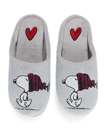 Parex Women's Home Slippers Peanuts Snoopy Heart  Slippers