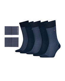 Tommy Hilfiger Men's Socks Birdeye Tin Gift  Box - 5 Pairs  Socks