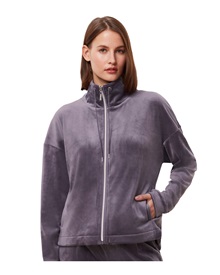 Triumph Γυναικεία Ζακέτα Cozy Comfort Velour Zip Jacket  Φόρμες
