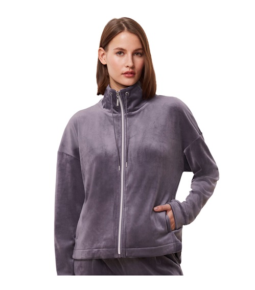 Triumph Γυναικεία Ζακέτα Cozy Comfort Velour Zip Jacket  Φόρμες