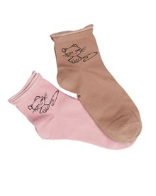 FMS Women's Socks Cotton Without Cuffs Fashion - 2 Pairs  Socks