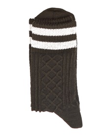 FMS Women's Socks Full Towel Thermal Stripes  Socks