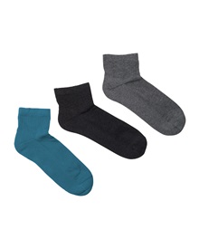 FMS Women's Socks Athletic Half Towel Monochrome - 3 Pairs  Socks